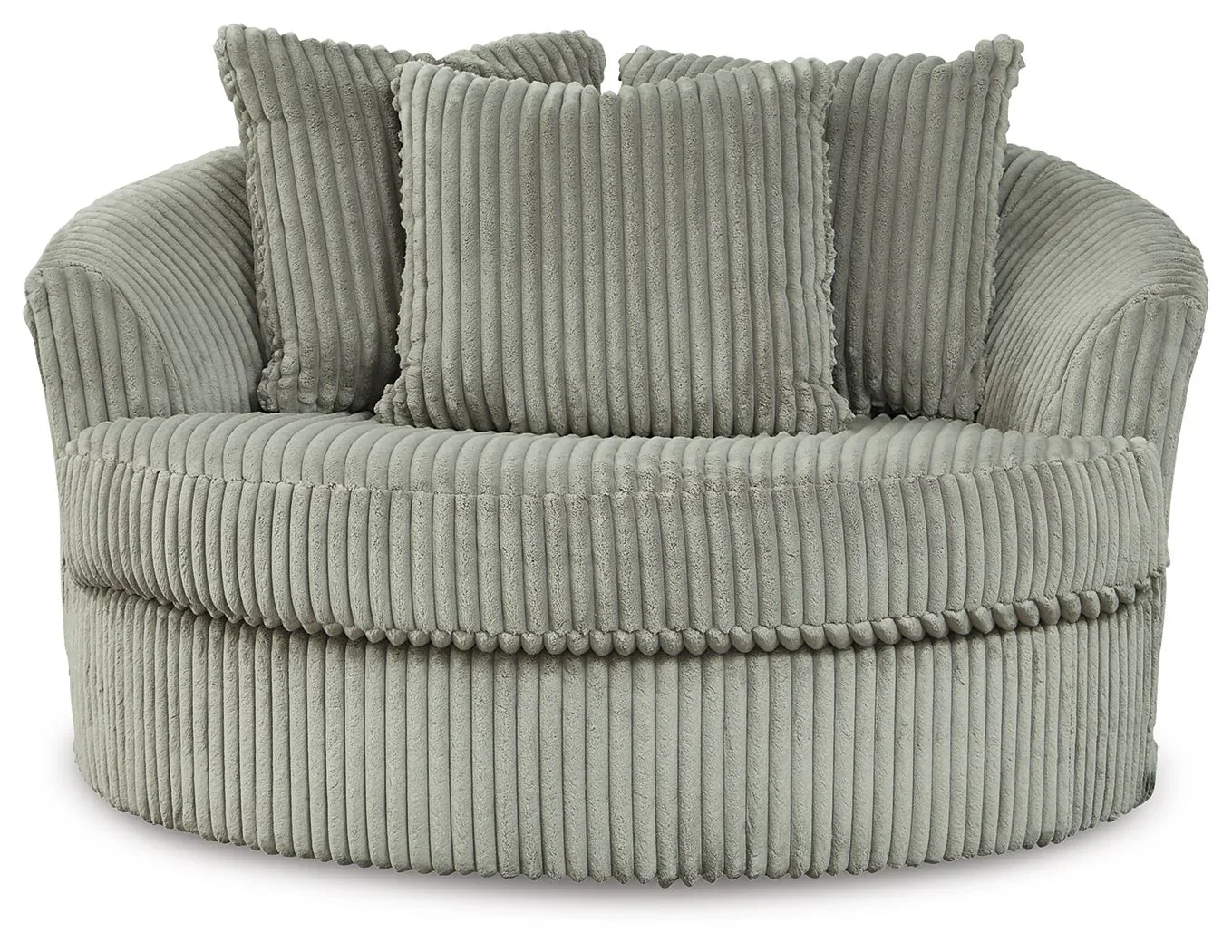 Lindyn - Fog - Oversized Swivel Accent Chair - Image 3