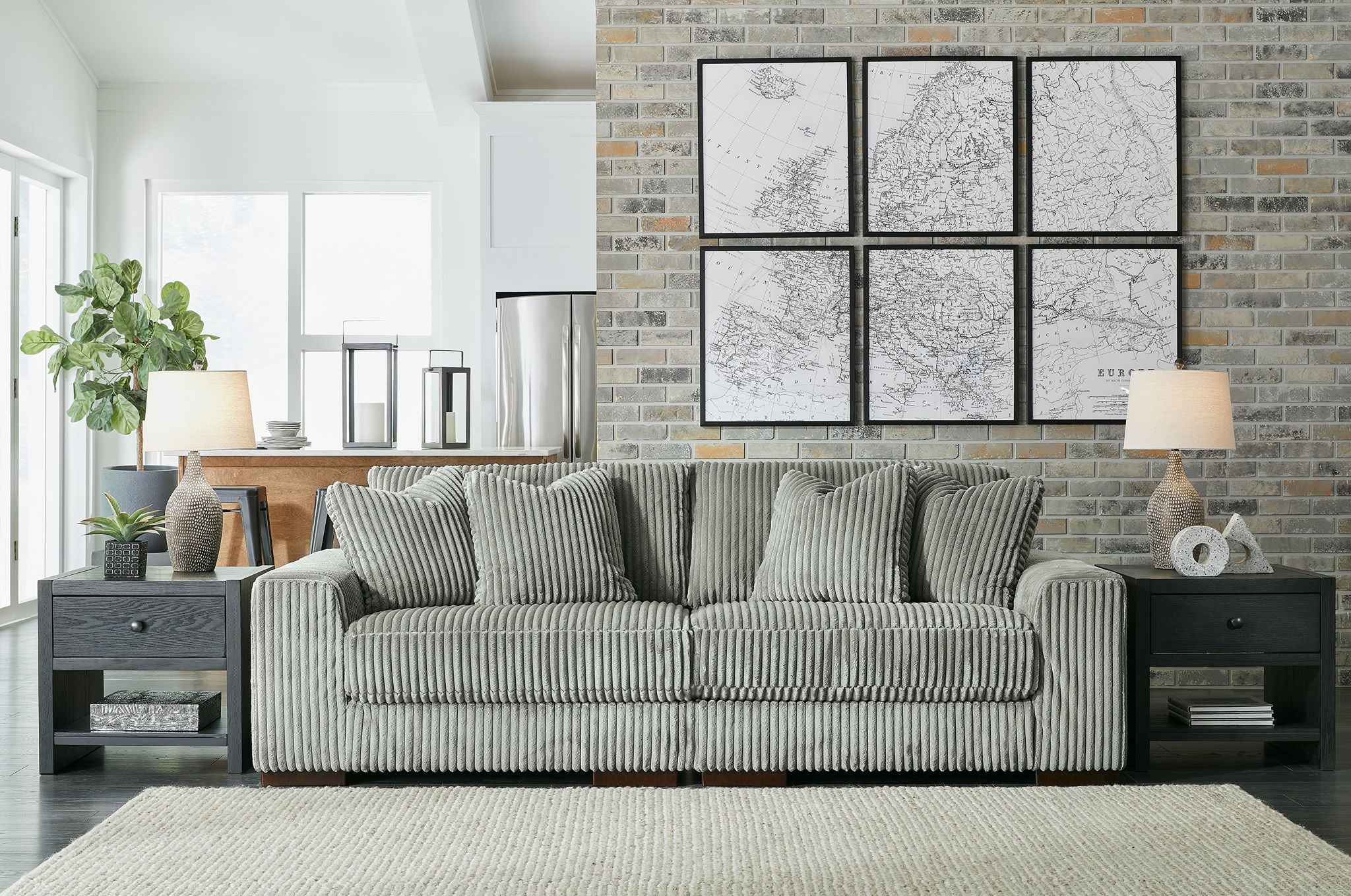 Lindyn - Fog - Sectional Sofa 2 Pc - Image 2
