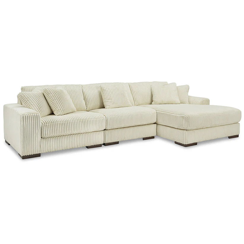 Lindyn - Ivory - 3-Piece Sectional With Raf Corner Chaise