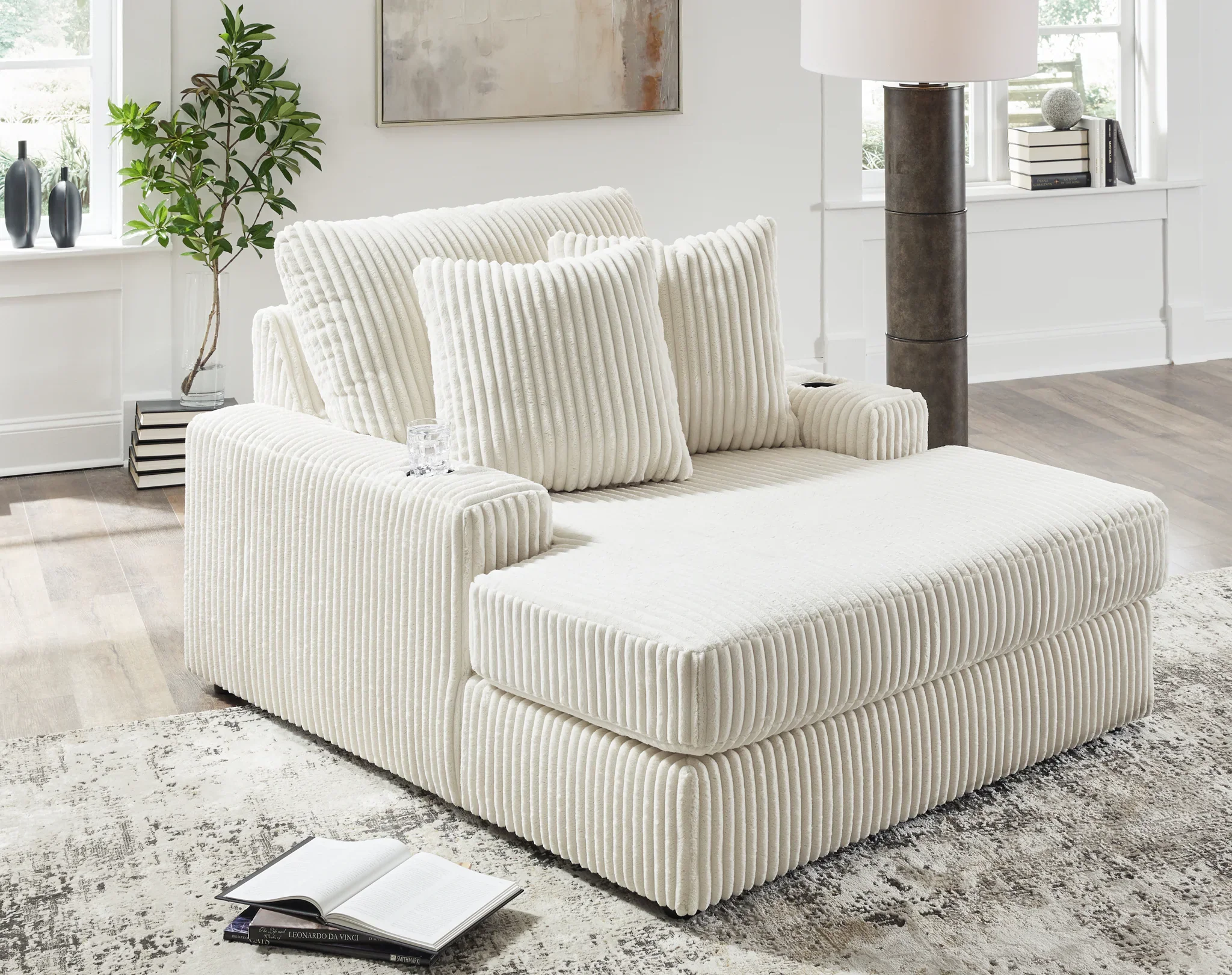 Lindyn - Ivory - Chaise - Image 6