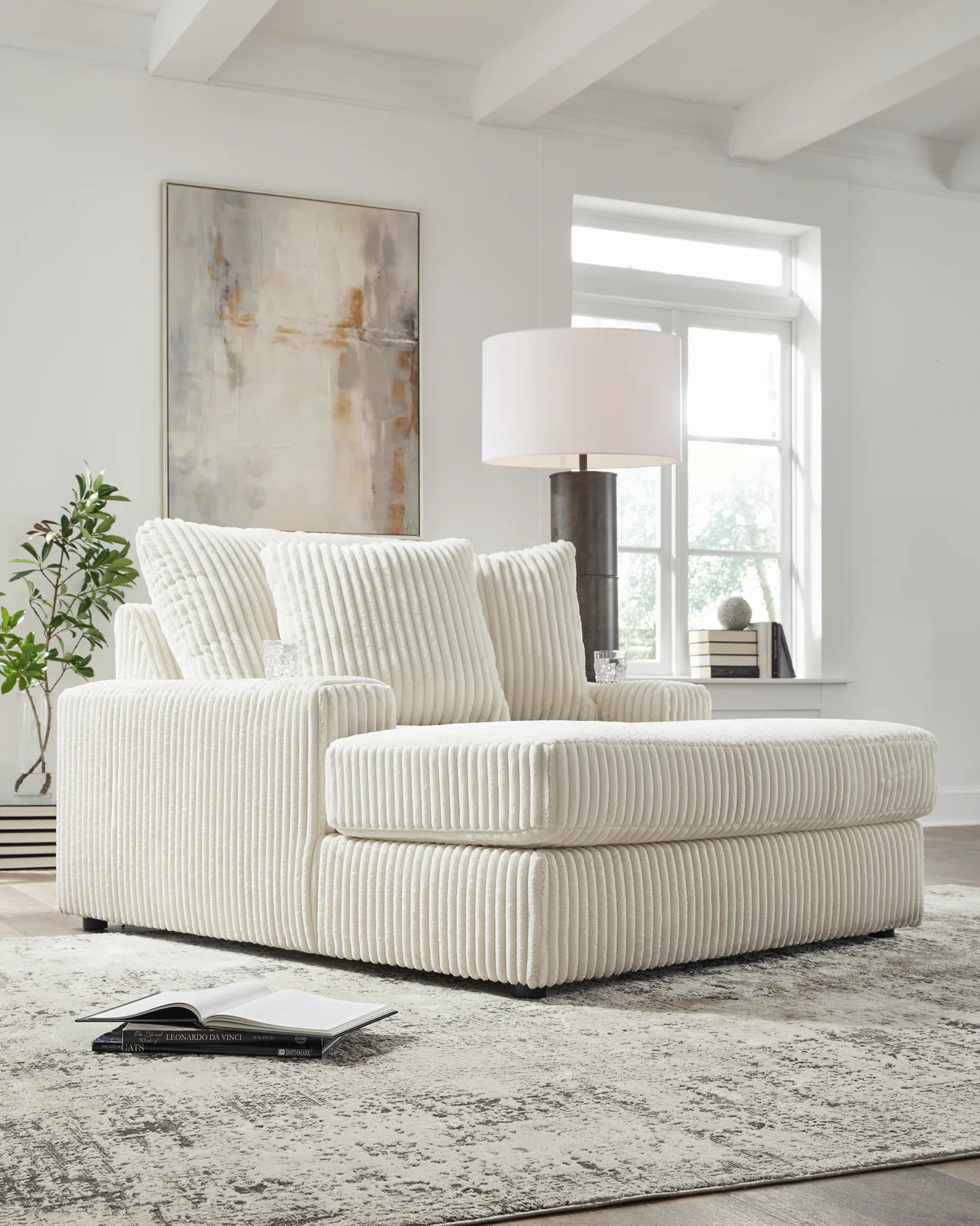 Lindyn - Ivory - Chaise - Image 7
