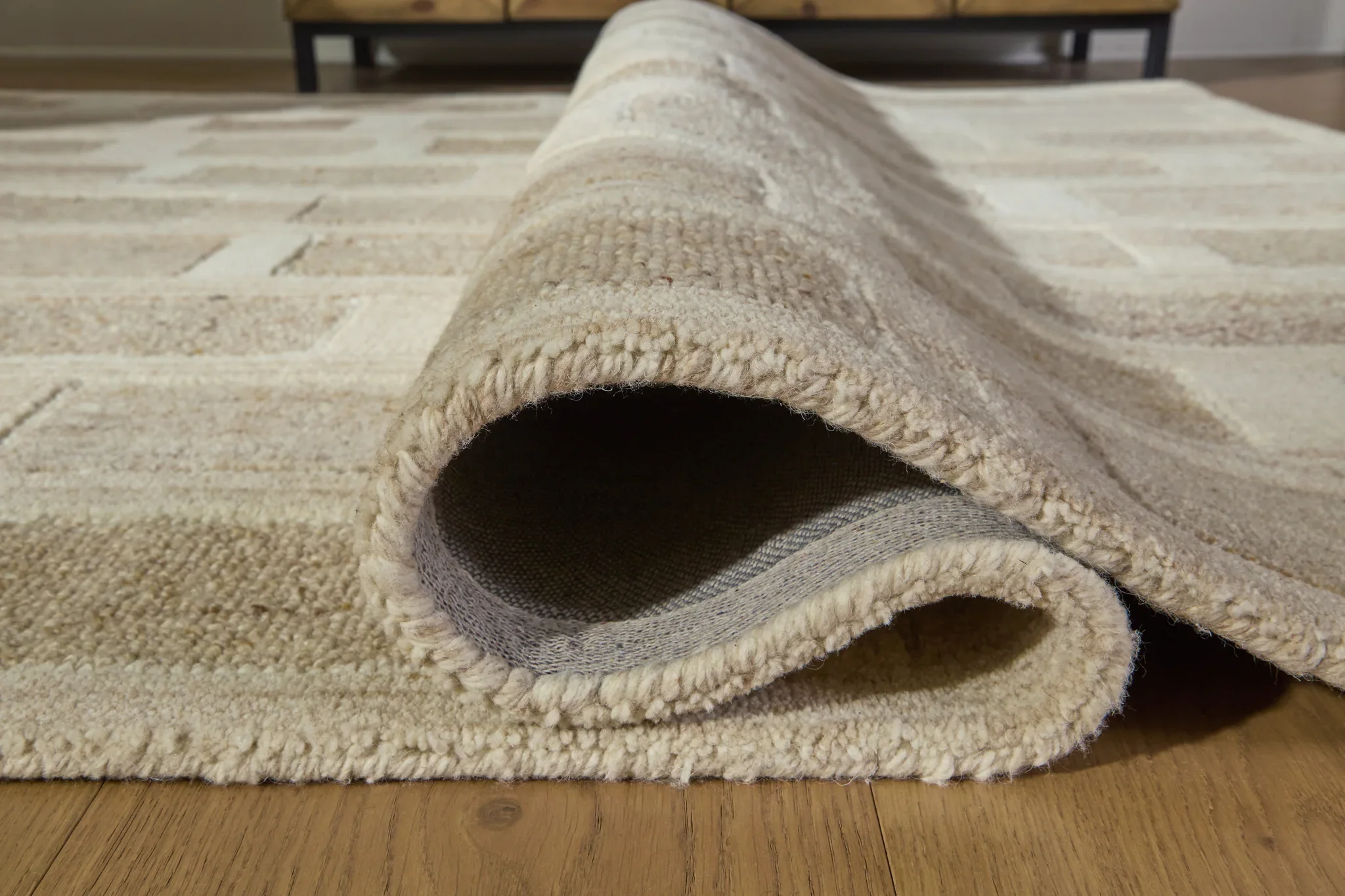 Lisgrove - Tan / Brown / White - Large Rug - 8' x 10' - Image 4
