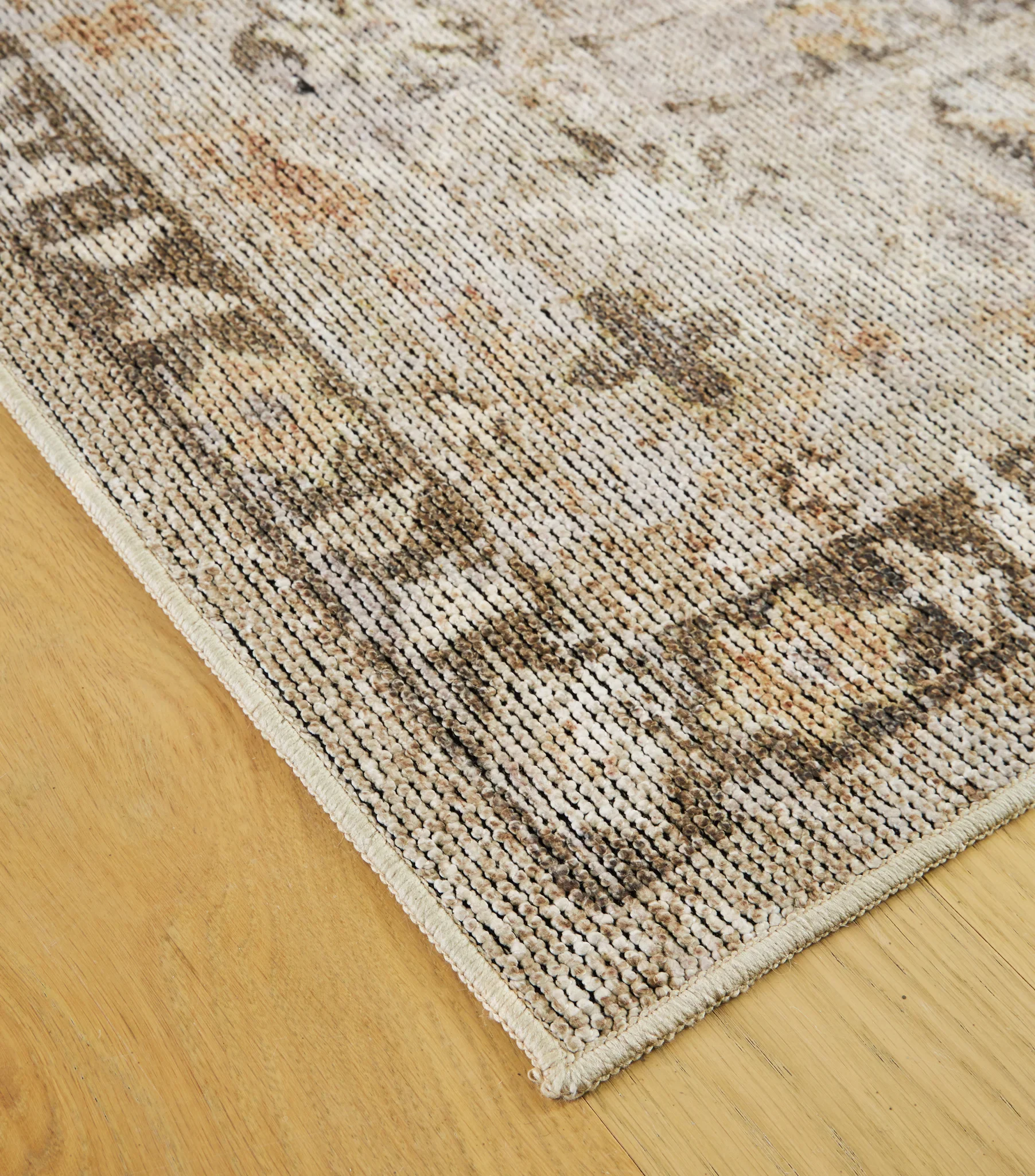 Livdon - 5' x 7' Washable Rug - Brown / Beige / Gray - Image 3