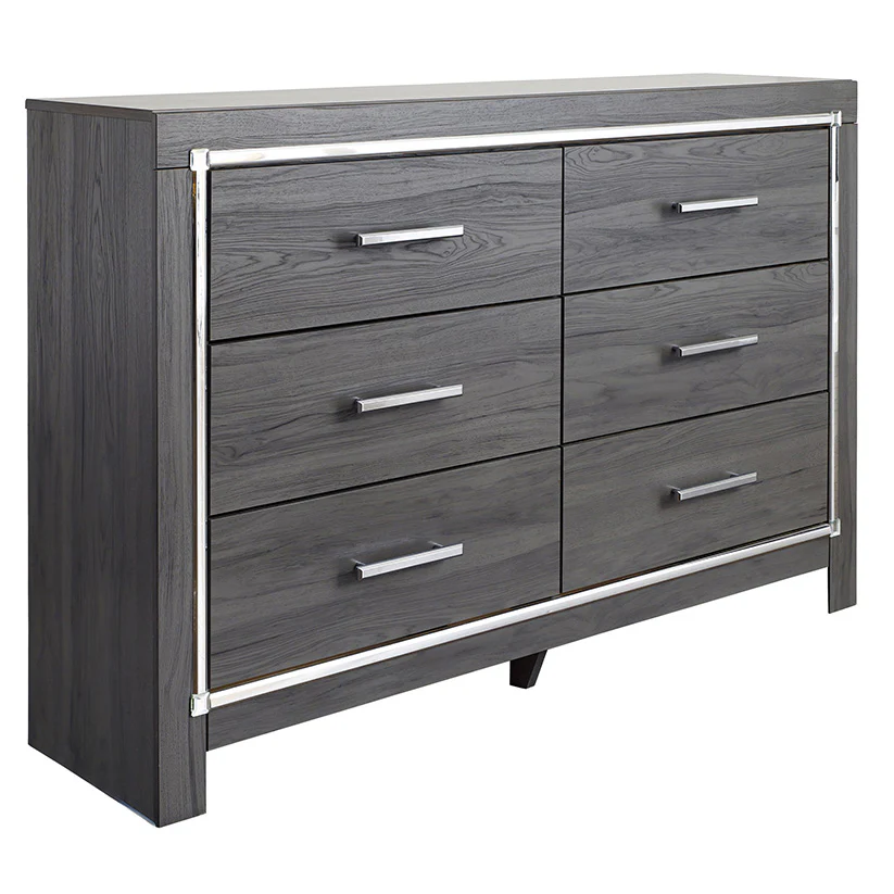Lodanna - Gray - Dresser, Mirror