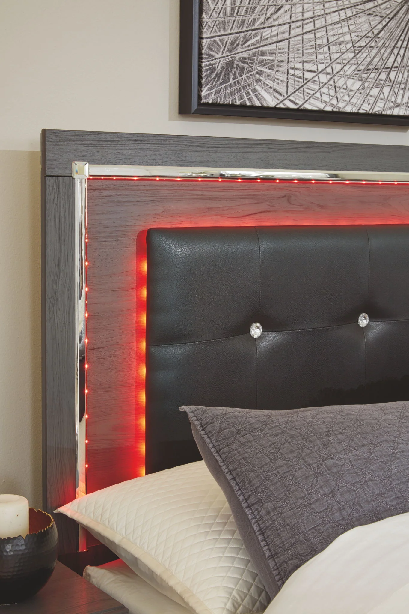 Lodanna - Gray - Full Panel Bed - Image 4