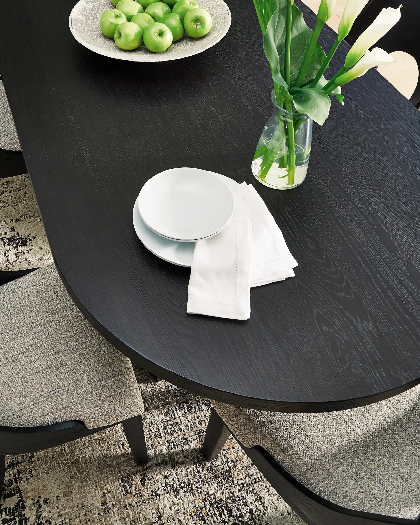 Rowanbeck - Black - Oval Dining Room Table - Image 6