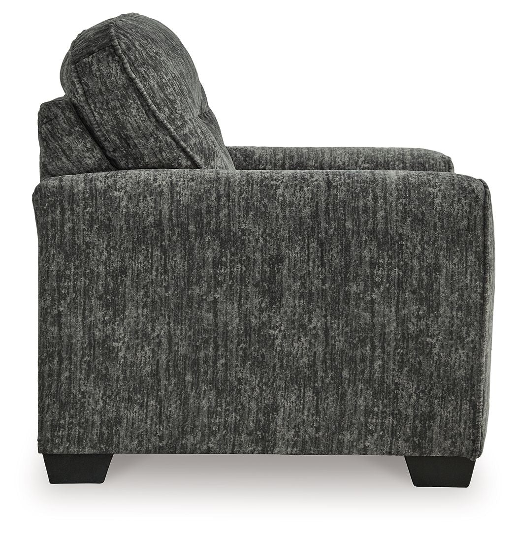 Lonoke - Gunmetal - 2 Pc. - Chair And A Half, Ottoman - Image 3