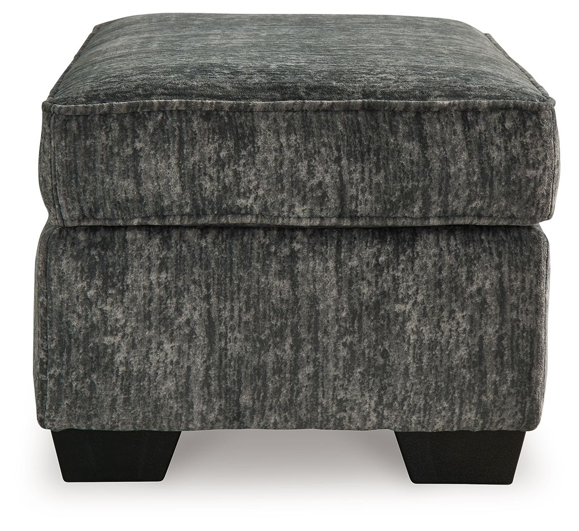 Lonoke - Gunmetal - 2 Pc. - Chair And A Half, Ottoman - Image 7