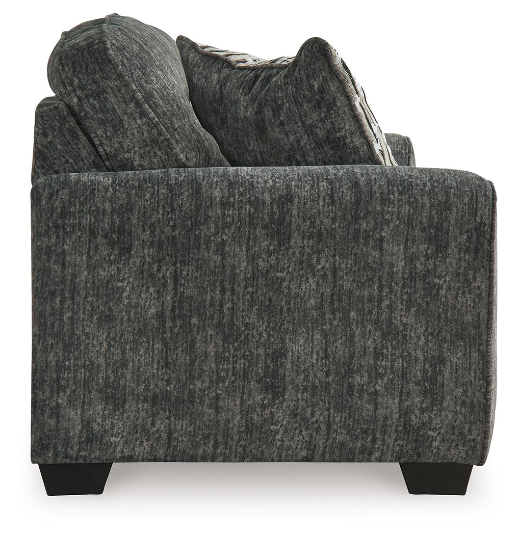 Lonoke - Gunmetal - Loveseat - Image 4