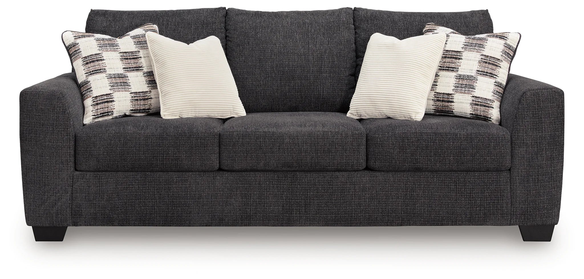 Loreo - 2 Pc. - Sofa, Loveseat - Ebony - Image 4