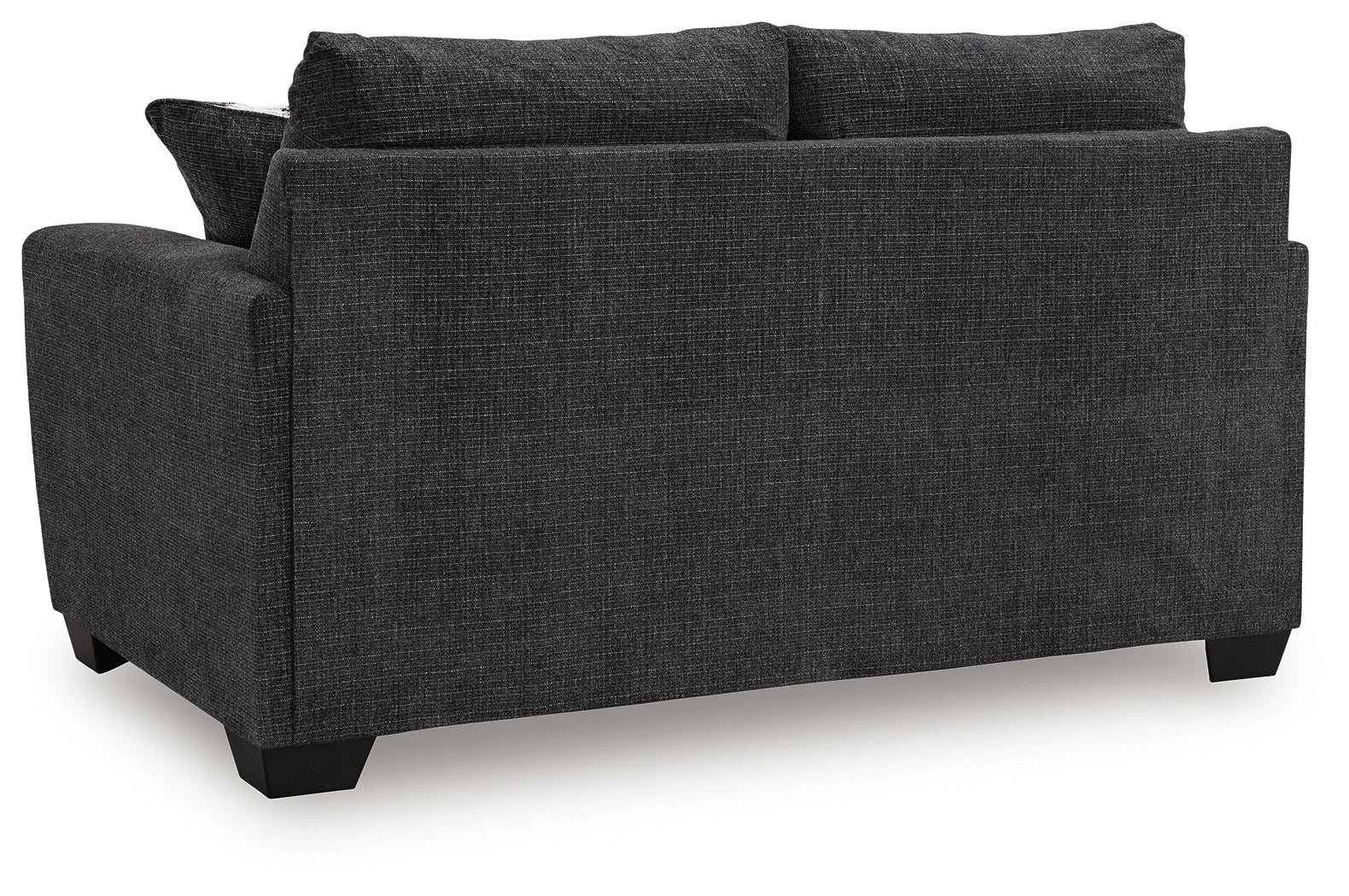 Loreo - 2 Pc. - Sofa, Loveseat - Ebony - Image 9