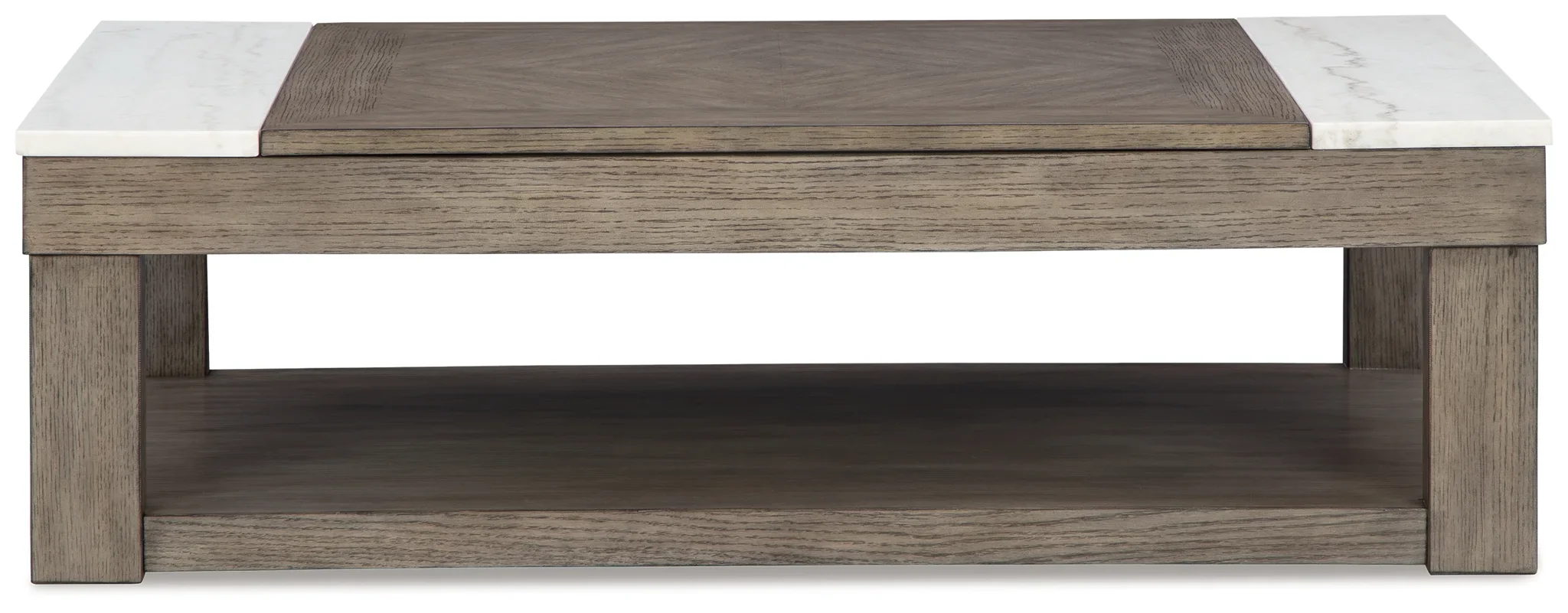 Loyaska - Grayish Brown / White - Lift Top Cocktail Table - Image 3