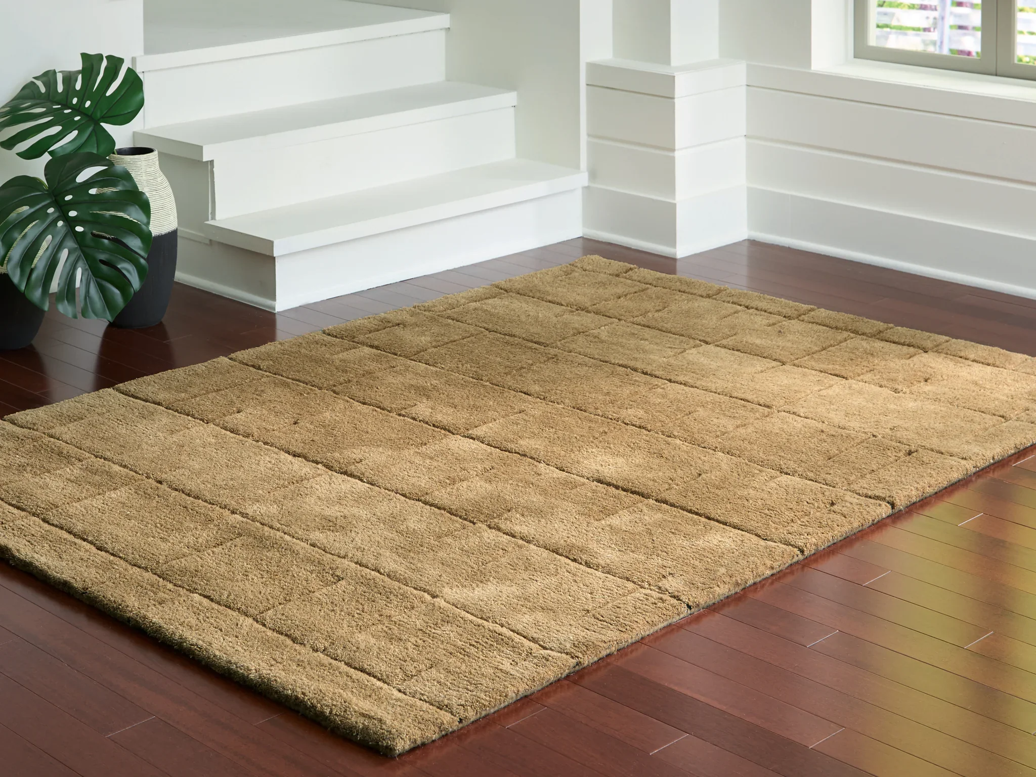 Luzmont - 5' x 7' Rug - Golden Brown - Image 2
