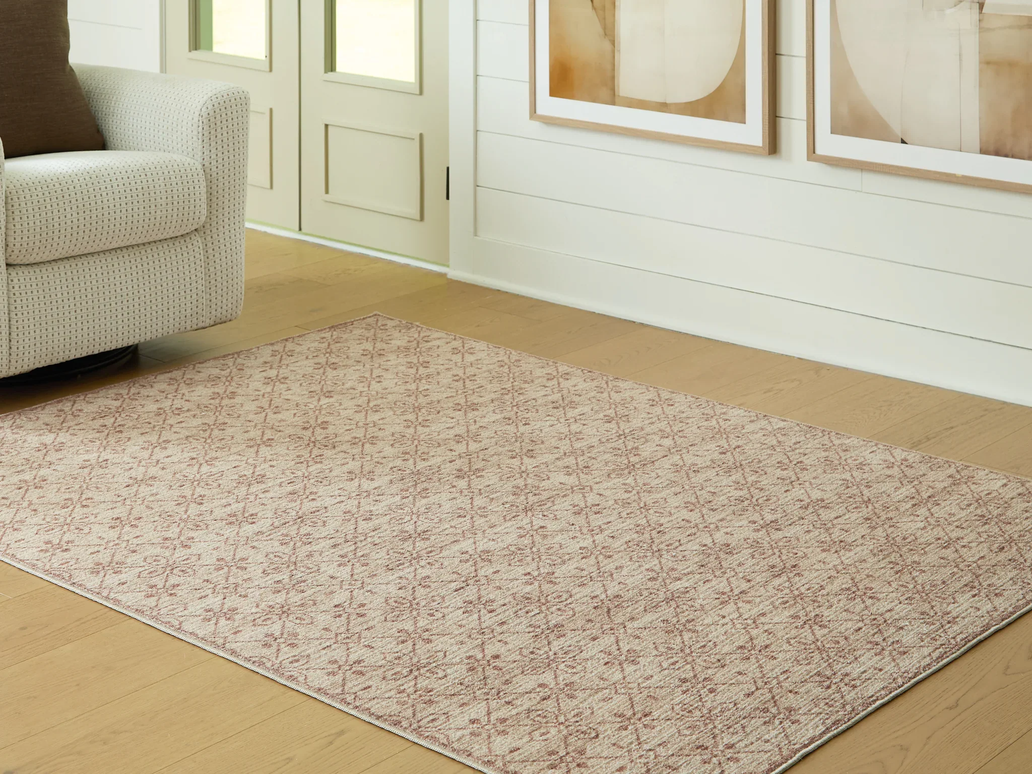 Lyamford - 5' x 7' Rug - Beige / Gray / Brown - Image 2