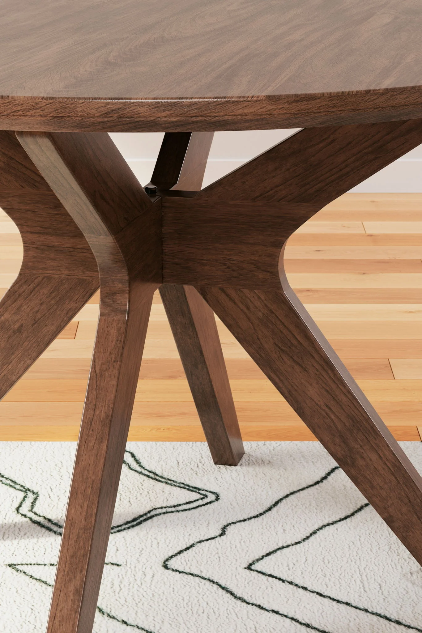 Lyncott - Blue / Brown- 5 Pc. - Dining Room Table, 4 Side Chairs - Image 5