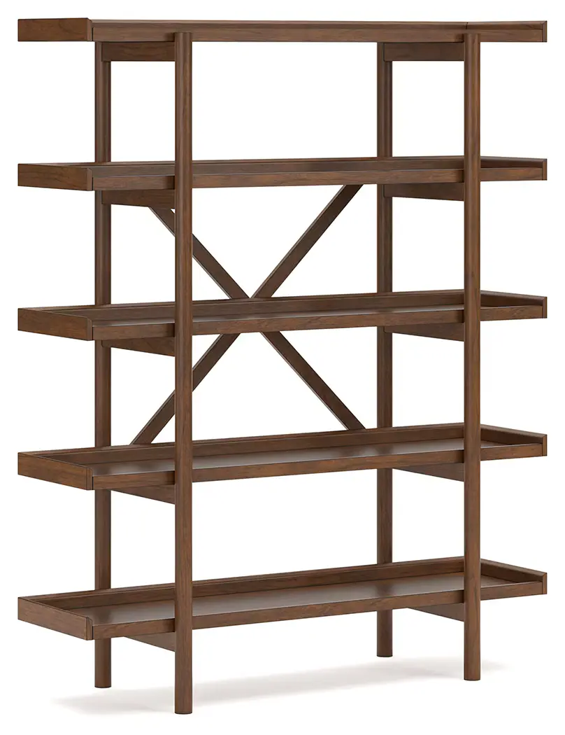 Lyncott - Brown - 3 Pc. - Home Office Desk, Chair, Bookcase - Image 12