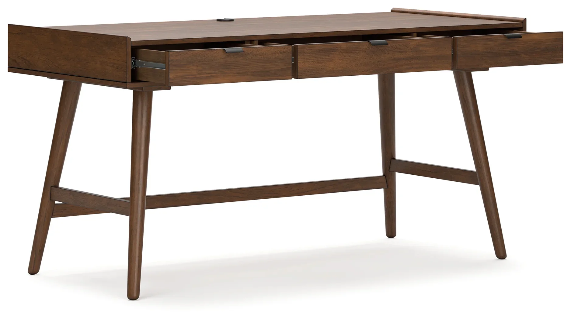 Lyncott - Brown - 3 Pc. - Home Office Desk, Chair, Bookcase - Image 4