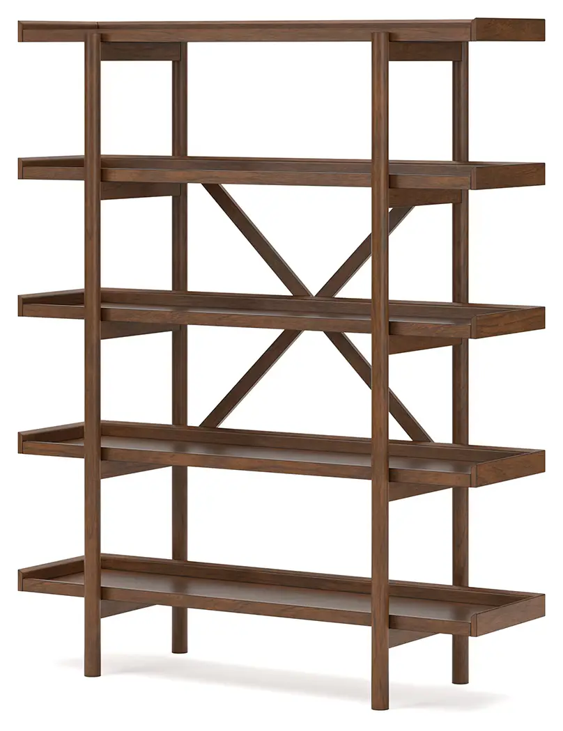 Lyncott - Brown - Bookcase - Image 2