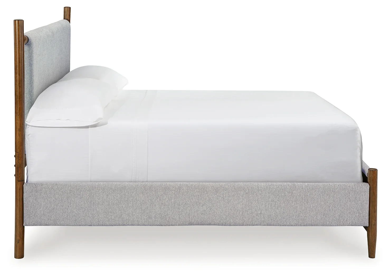 Lyncott - Brown - California King Upholstered Bed - Image 4