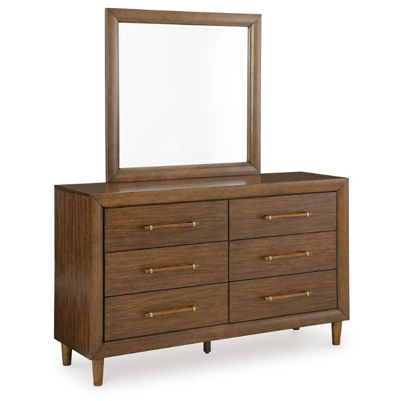 Lyncott - Brown - Dresser And Mirror