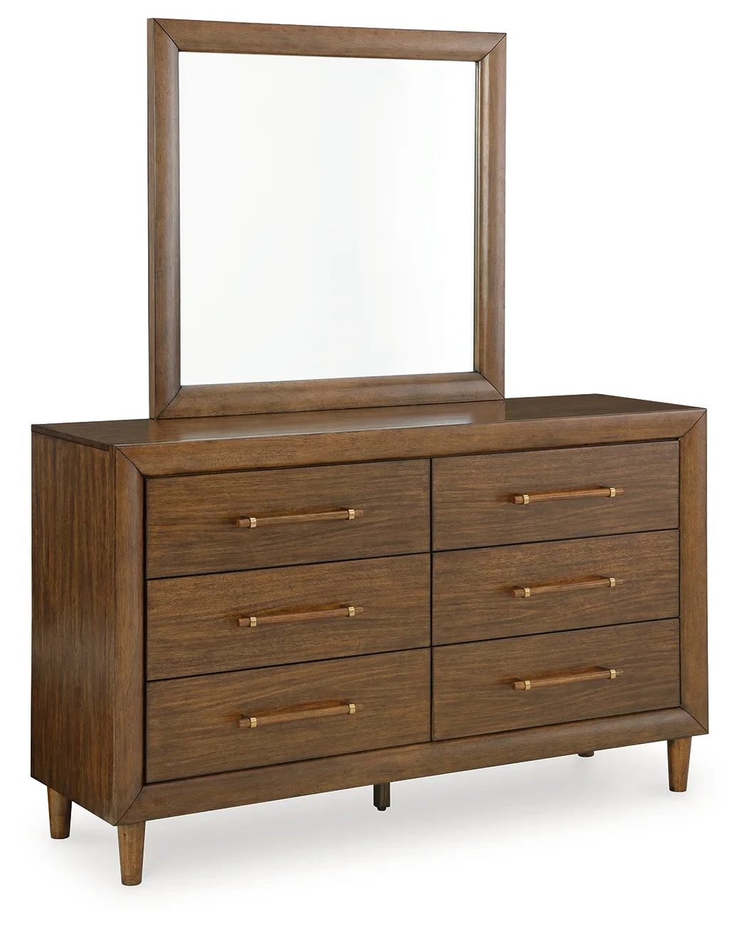 Lyncott - Brown - Dresser And Mirror - Image 3