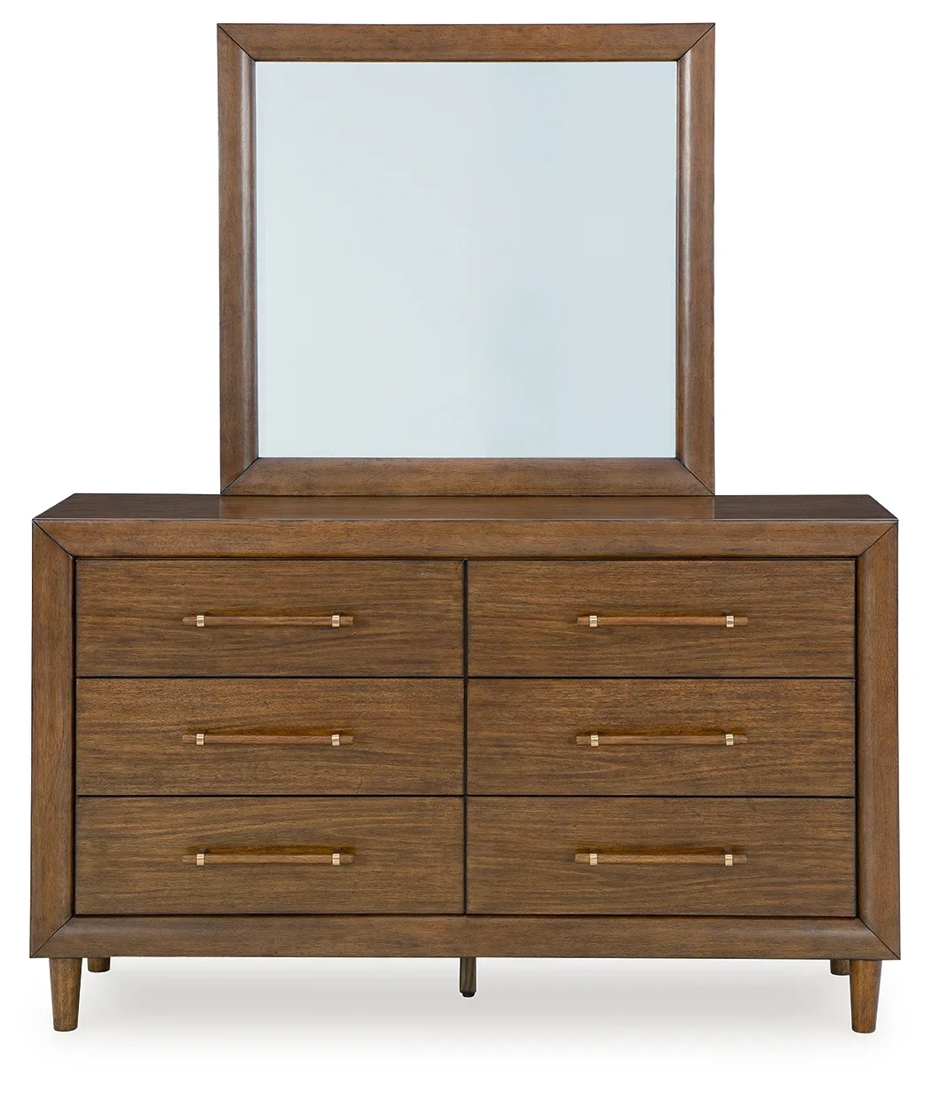 Lyncott - Brown - Dresser And Mirror - Image 5