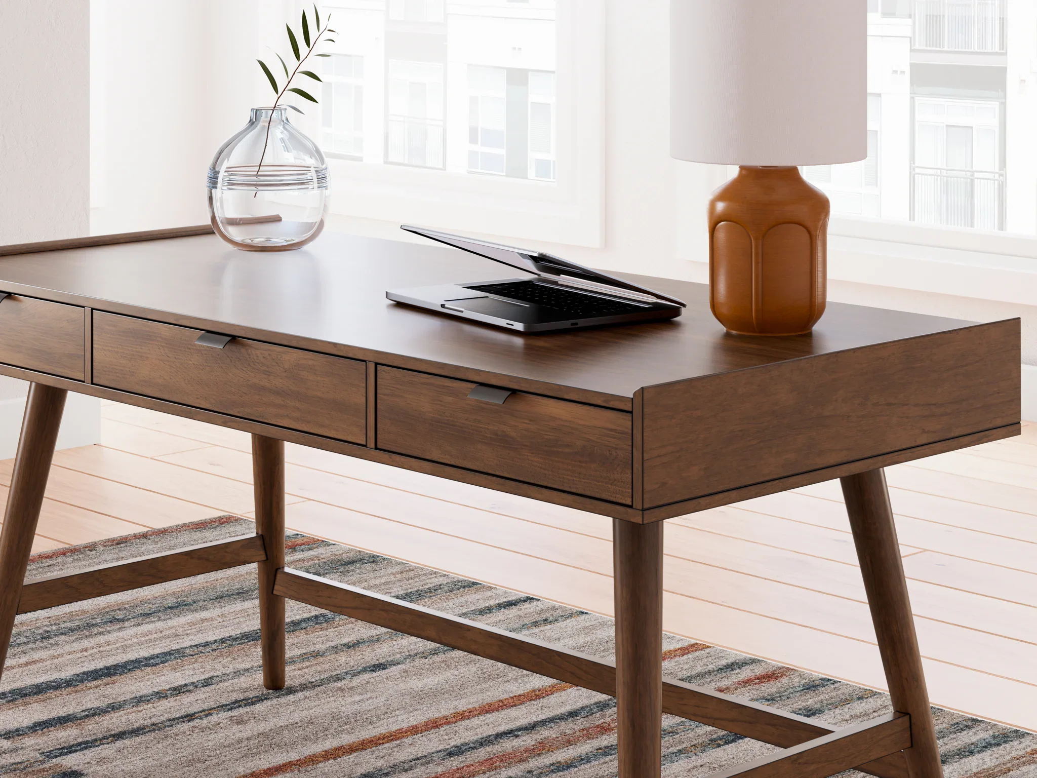 Lyncott - Brown - Home Office Desk - Image 10