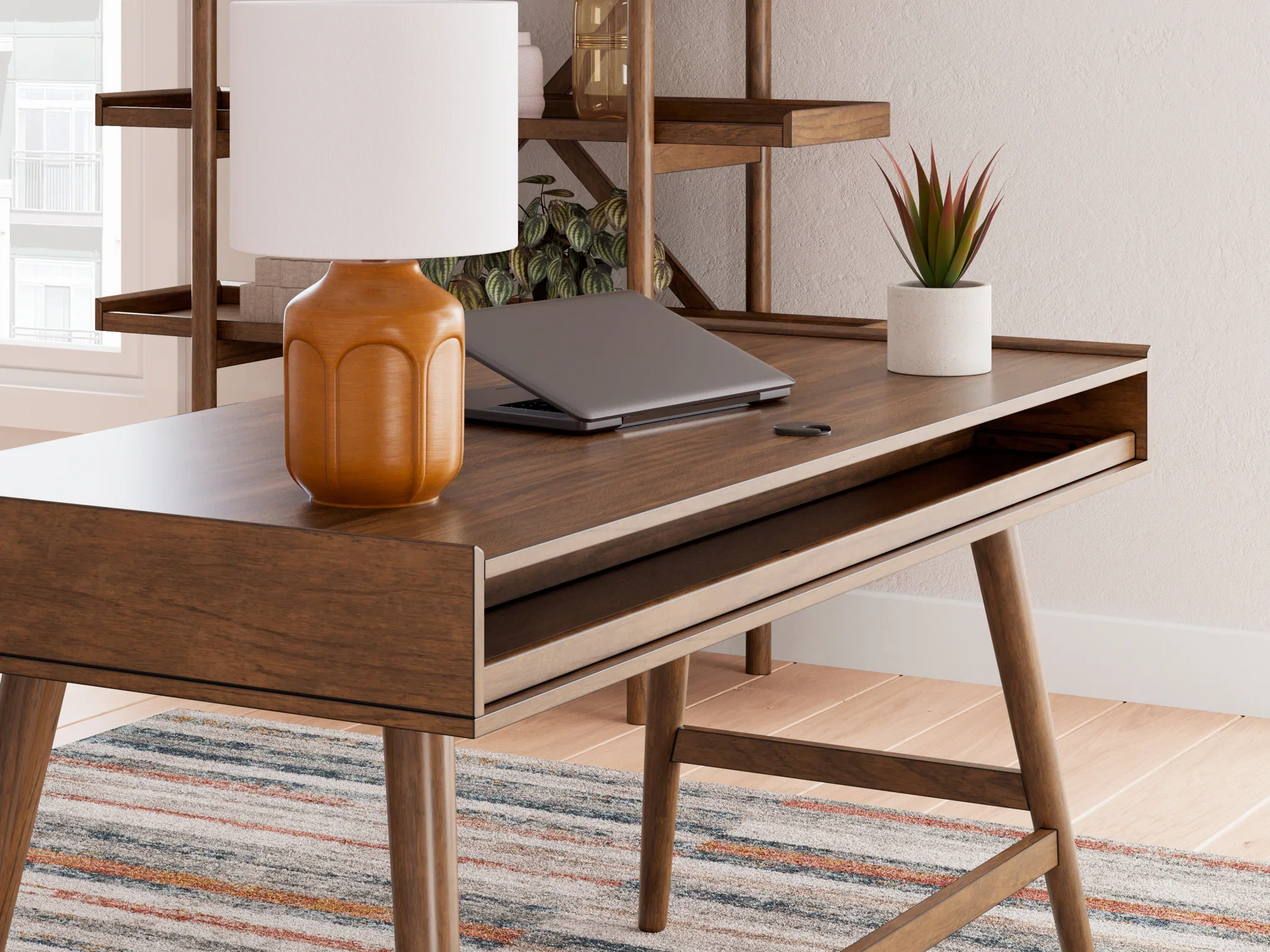 Lyncott - Brown - Home Office Desk - Image 11