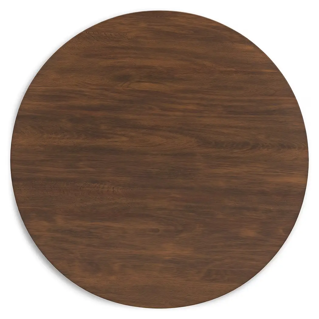Lyncott - Brown - Round Dining Room Table - Image 4
