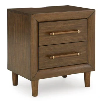 Lyncott - Brown - Two Drawer Night Stand