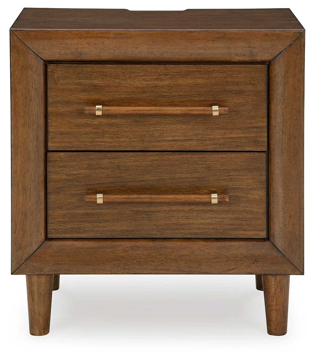 Lyncott - Brown - Two Drawer Night Stand - Image 4