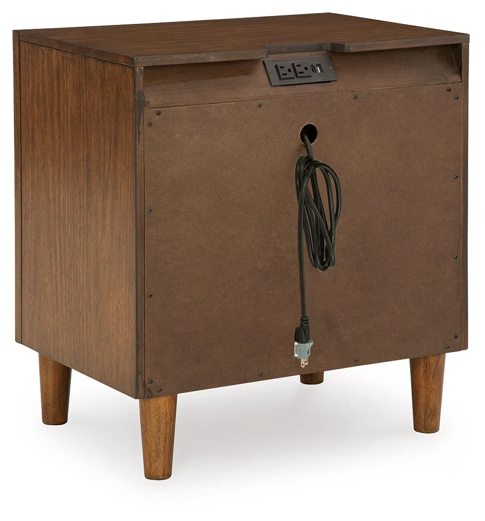 Lyncott - Brown - Two Drawer Night Stand - Image 9