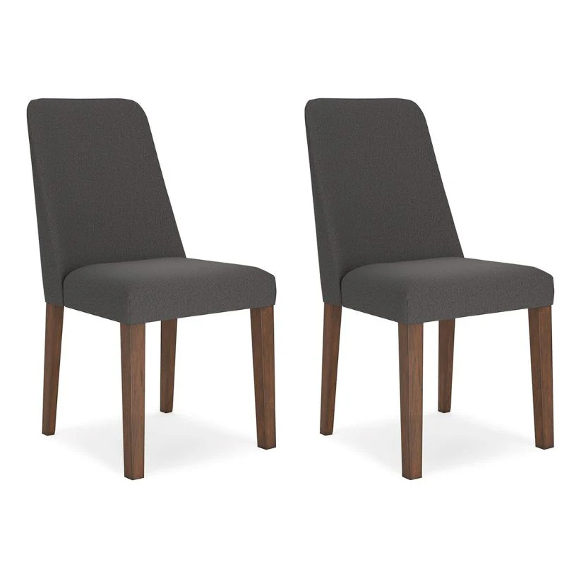 Lyncott - Charcoal / Brown - Dining Uph Side Chair (Set of 2) - Image 3