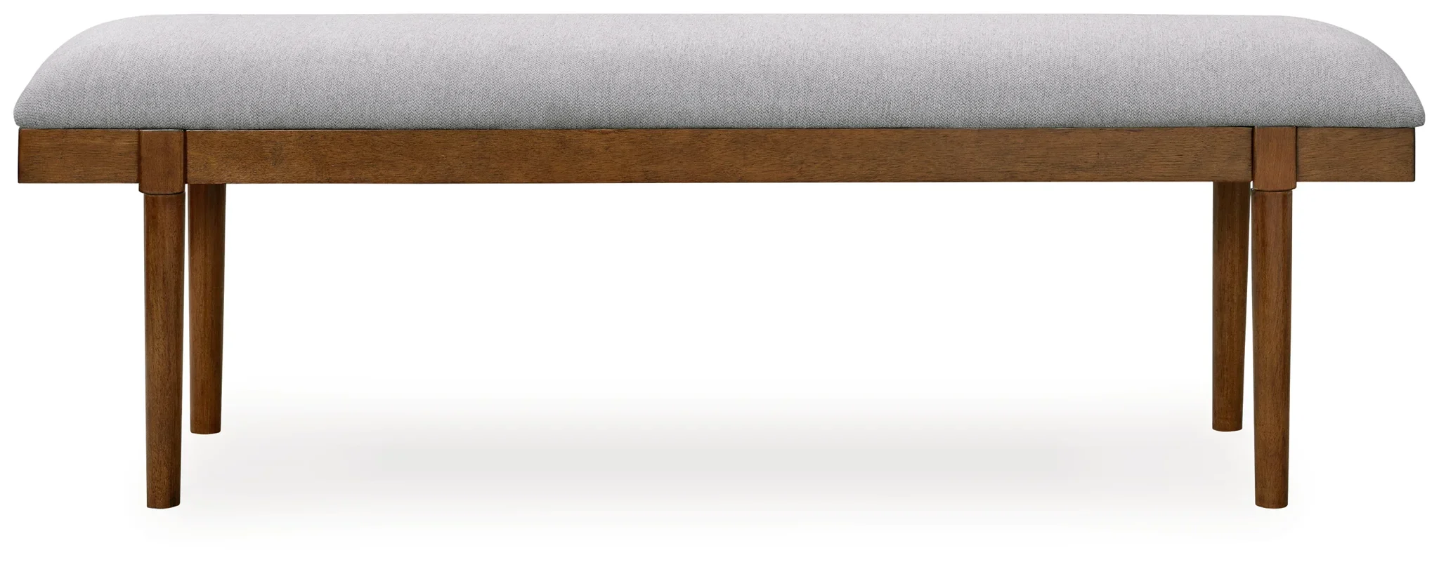 Lyncott - Gray / Brown - Large Upholstered Dining Room Bench - Image 3