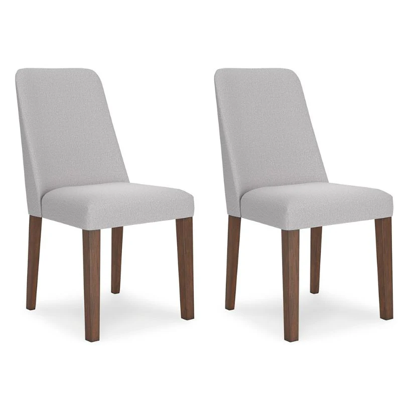 Lyncott - Light Gray / Brown - Dining Uph Side Chair (Set of 2) - Image 3