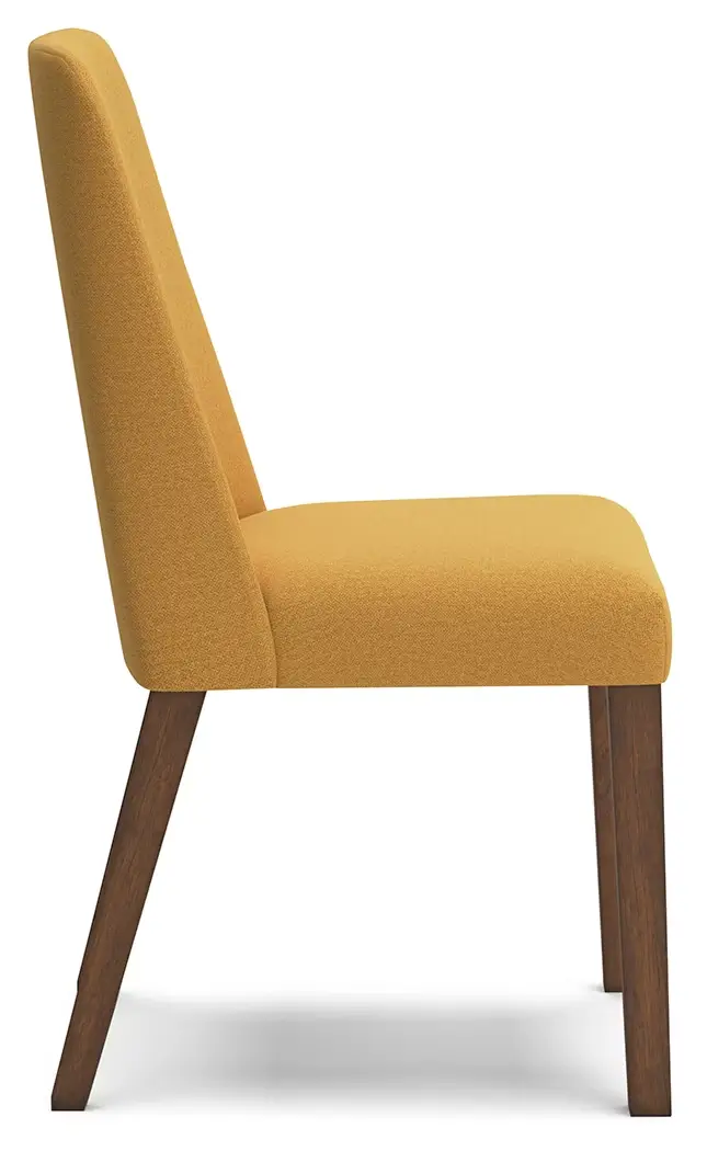 Lyncott - Mustard / Brown - Dining Uph Side Chair (Set of 2) - Image 6