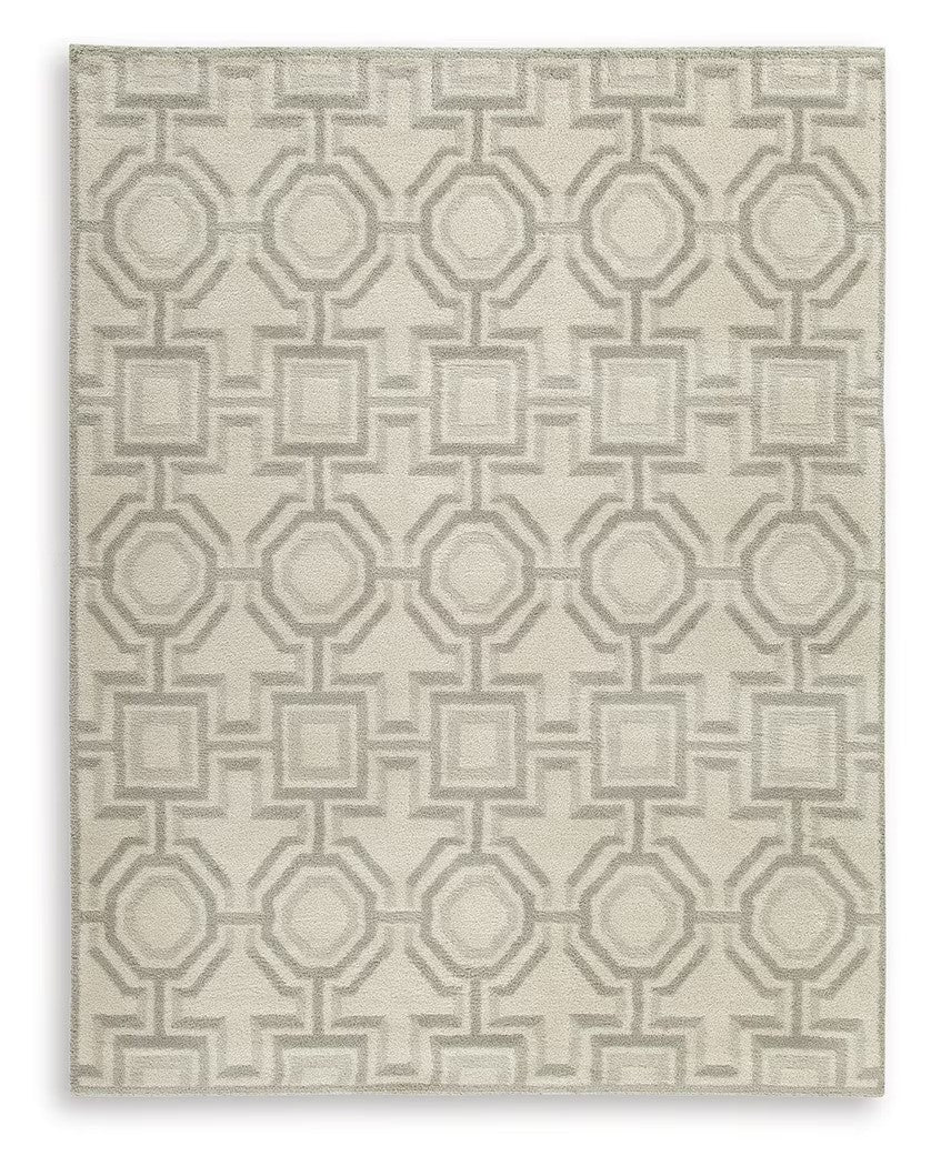 Maconville - Ivory / Gray - Large Rug - 8' x 10'