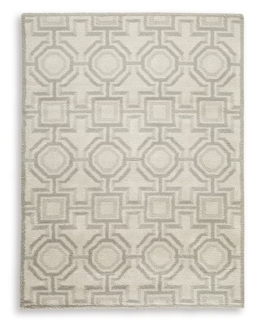 Maconville - Ivory / Gray - Medium Rug - 5' x 7' - Image 2