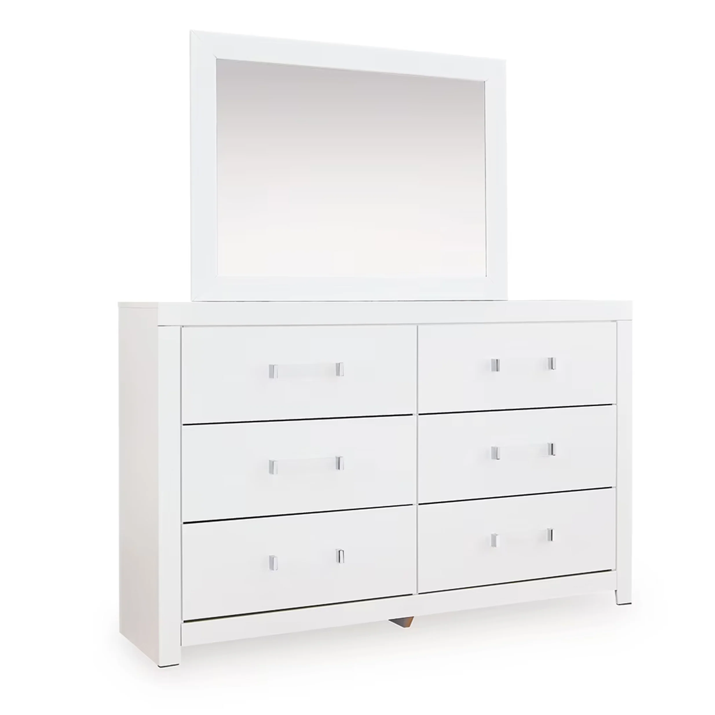 Maeling - Dresser And Mirror - White