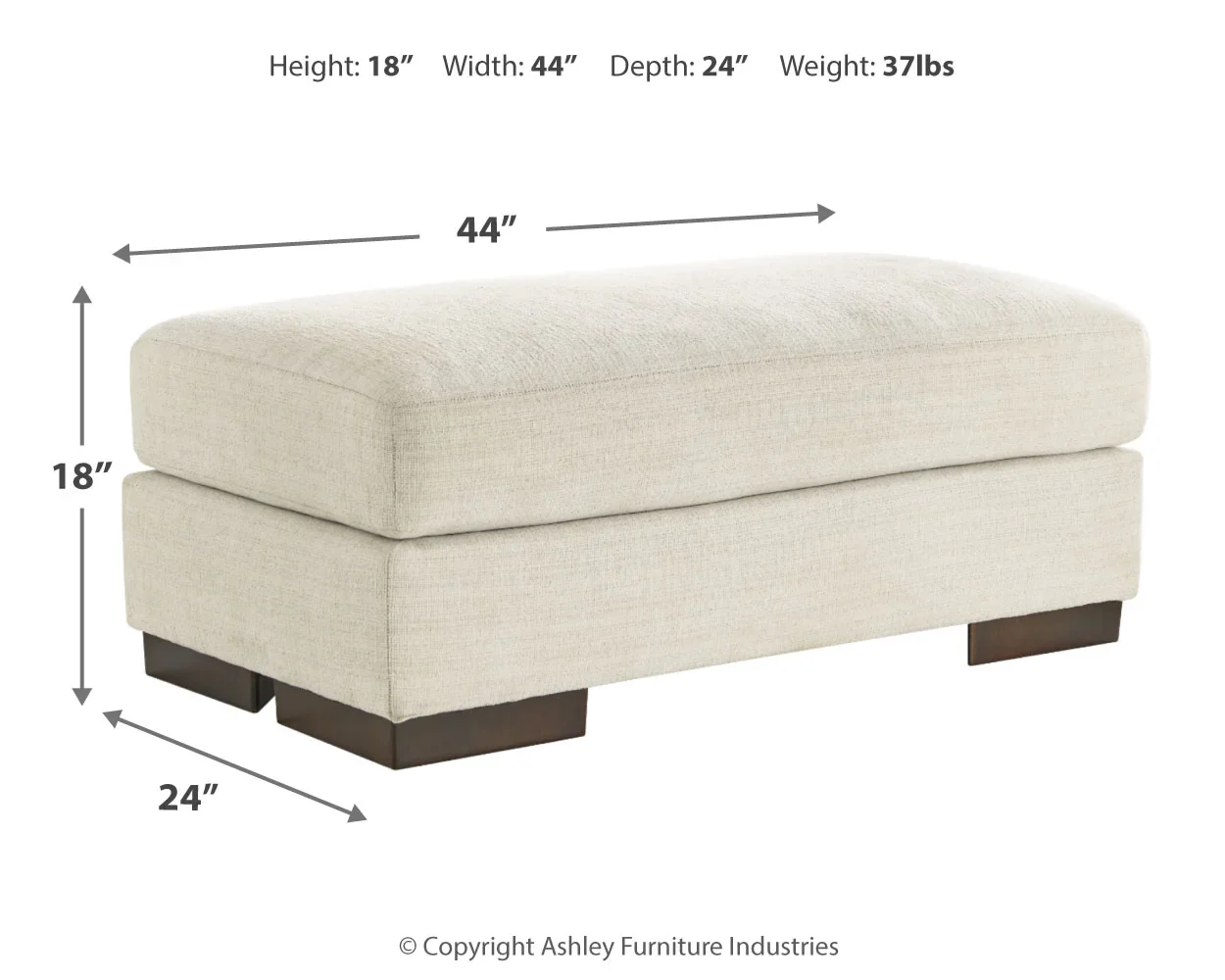 Maggie - Birch - Ottoman - Image 5