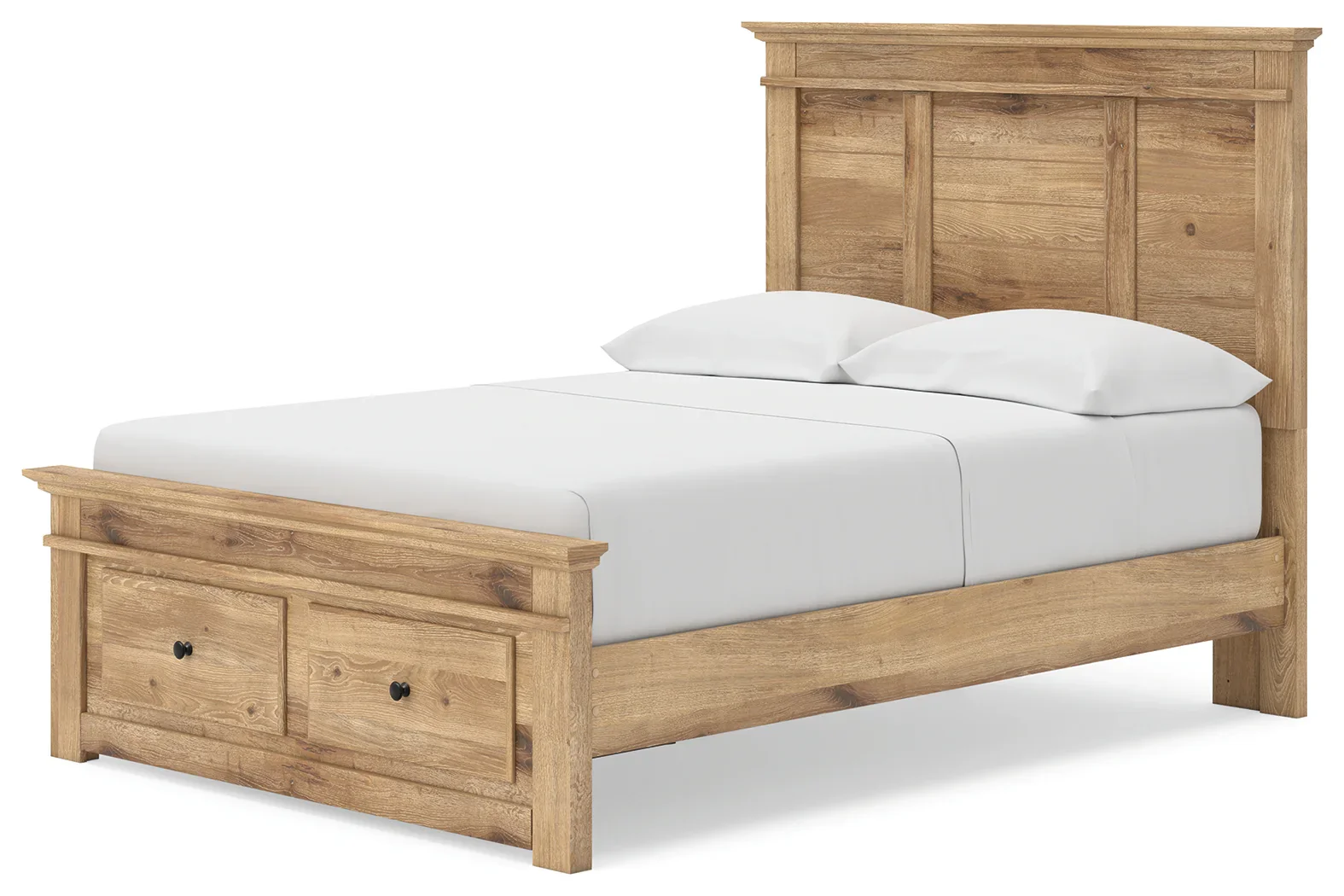 Makidern - Full Panel Storage Bed With Storage Footboard - Tan - Image 10
