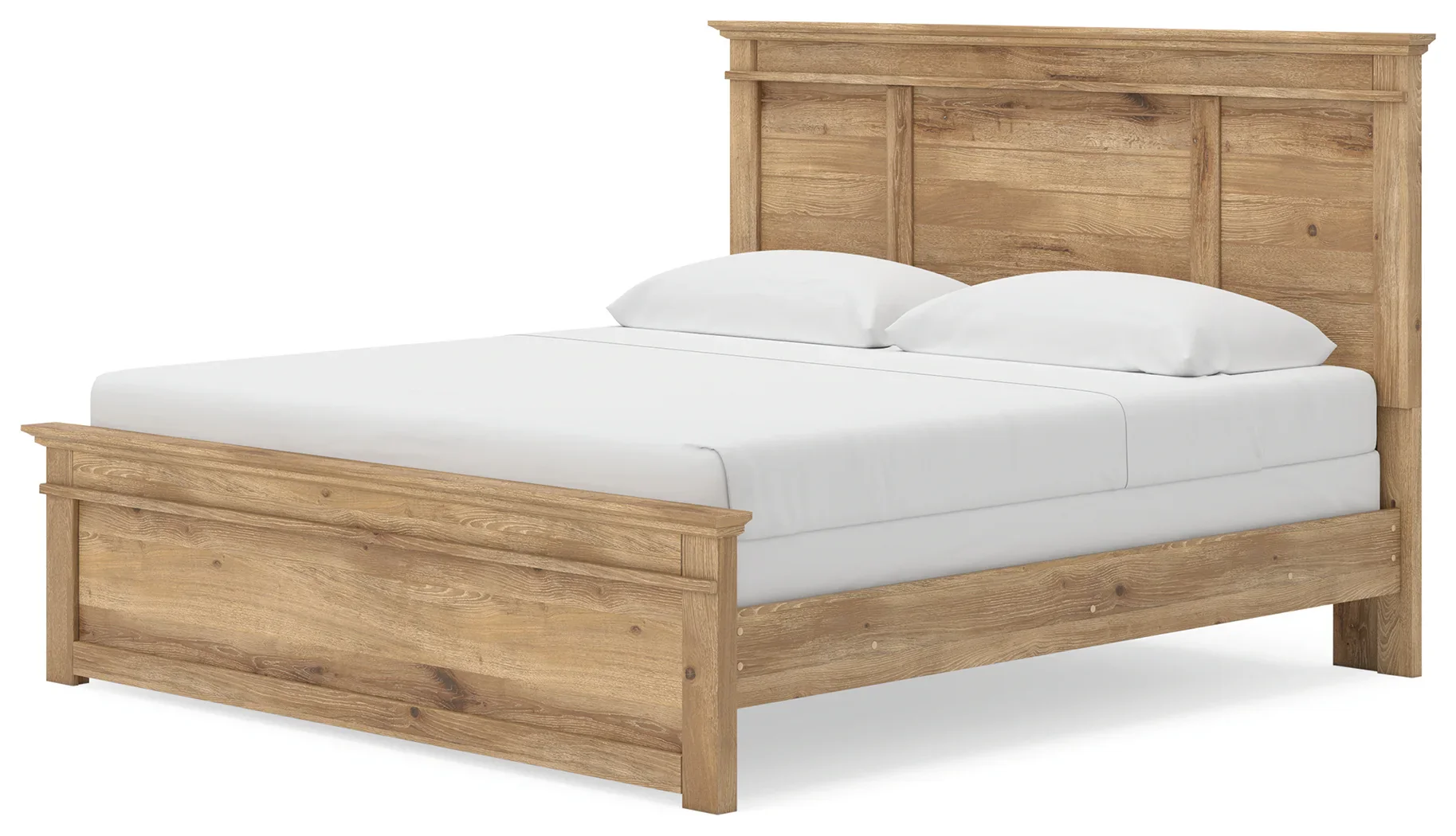 Makidern - King Panel Bed - Tan - Image 4