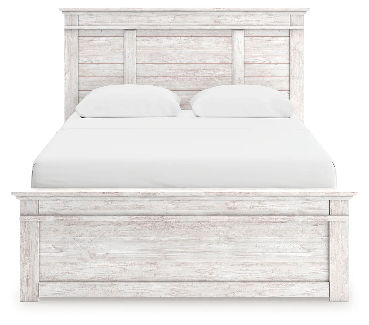 Makidern - Queen Panel Storage Bed With Under Bed Storage Unit - Whitewash - Image 6