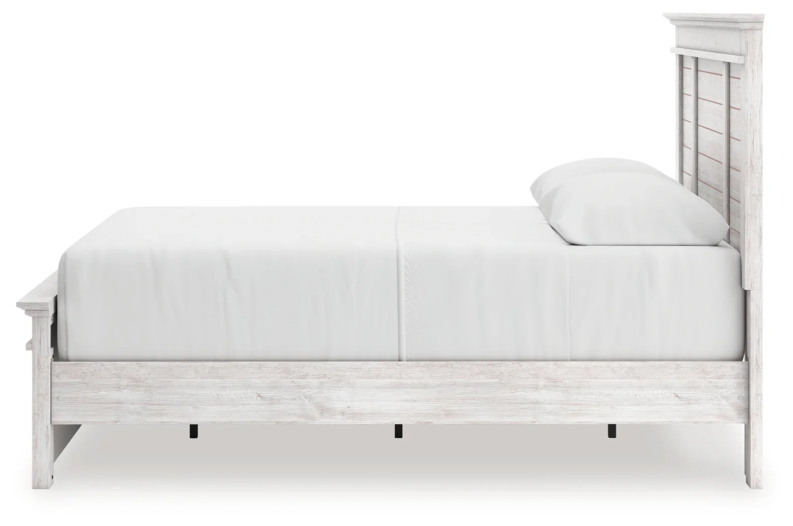 Makidern - Queen Panel Storage Bed With Under Bed Storage Unit - Whitewash - Image 7