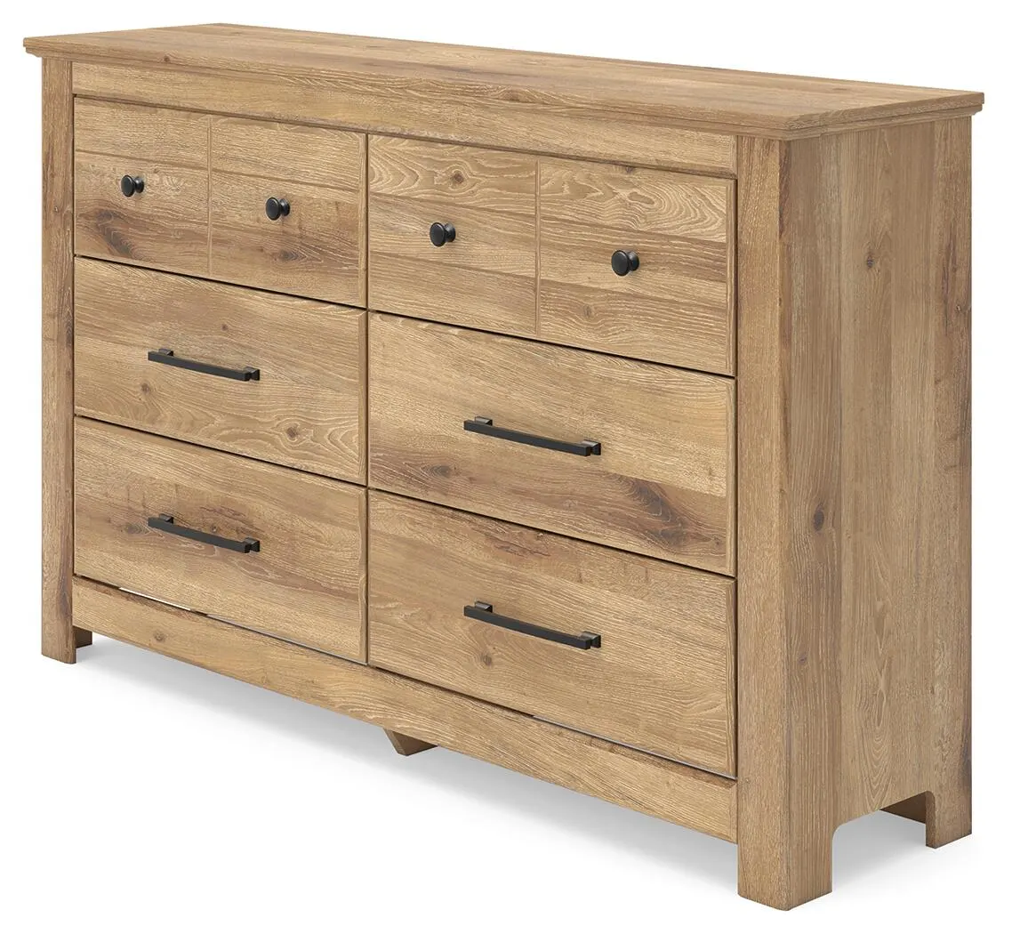 Makidern - Tan - Six Drawer Dresser - Image 4