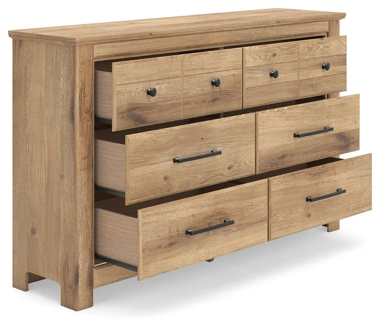 Makidern - Tan - Six Drawer Dresser - Image 5