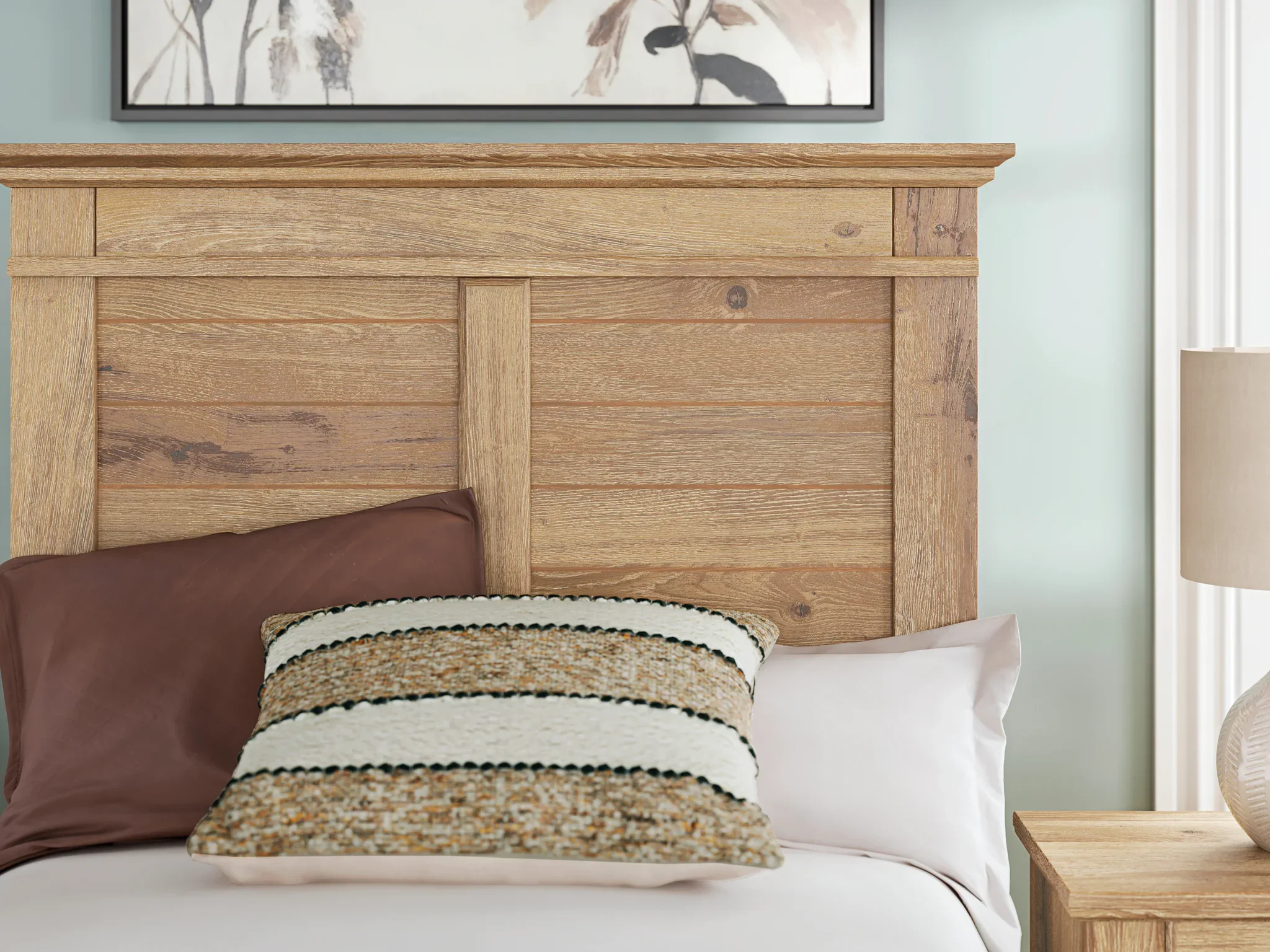 Makidern - Twin Panel Storage Bed With 2 Under Bed Storage Units And Storage Footboard - Tan - Image 9