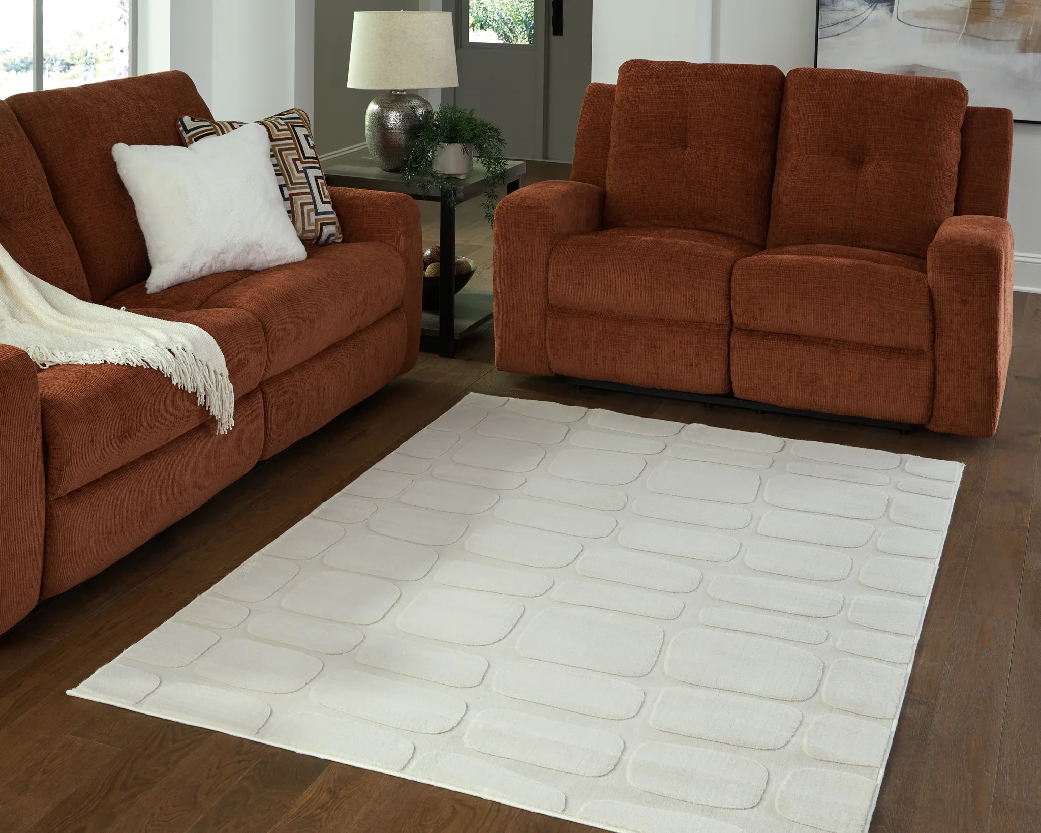 Malvinsboro - Sandstone - Washable Large Rug - 8' x 10' - Image 2