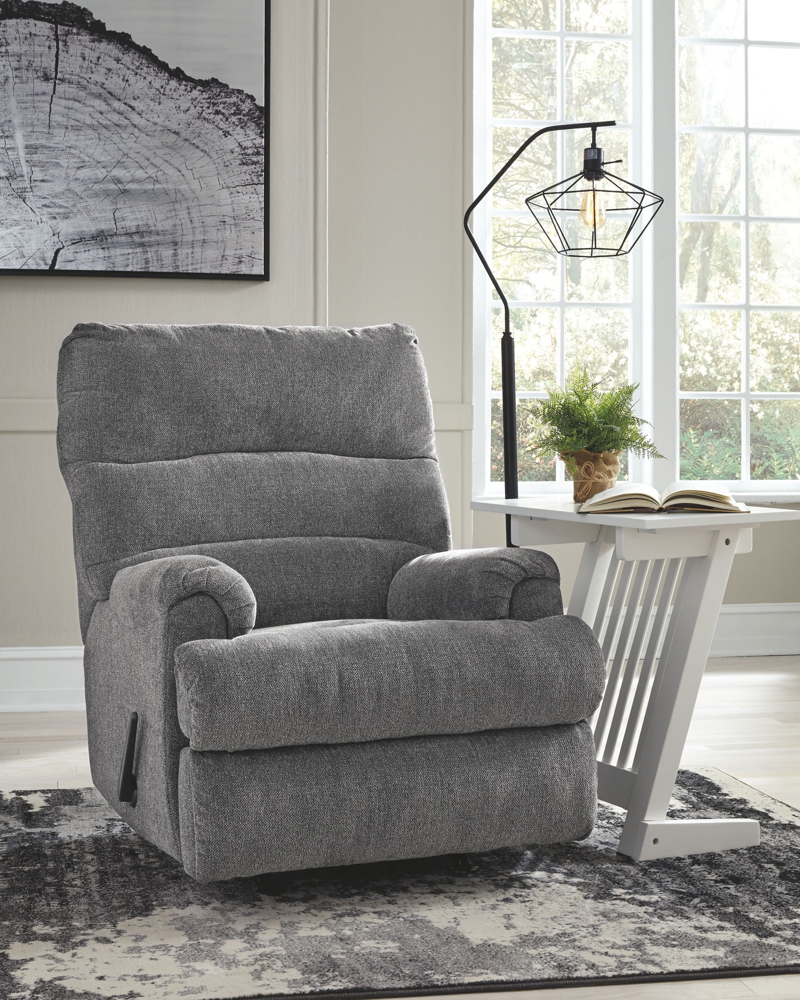 Man - Graphite - Rocker Recliner - Image 2