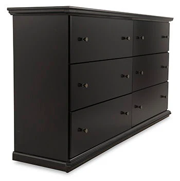 Maribel - Black - Six Drawer Dresser - Image 2